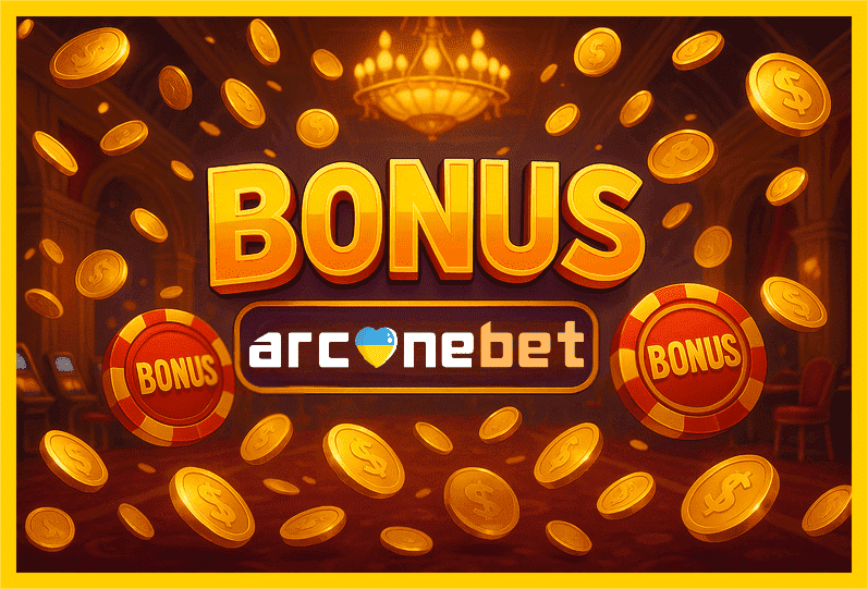Imagem promovendo bônus ARCANEBET com recompensas imperdíveis.